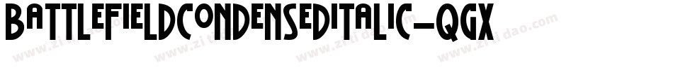 BattlefieldCondensedItalic-qgx0字体转换