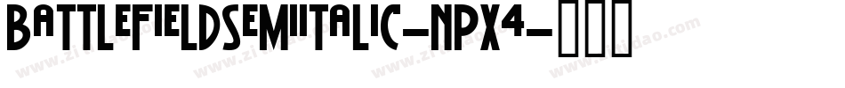 BattlefieldSemiItalic-nPX4字体转换