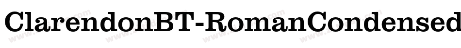 ClarendonBT-RomanCondensed字体转换