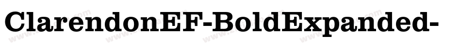 ClarendonEF-BoldExpanded字体转换