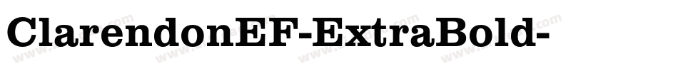 ClarendonEF-ExtraBold字体转换
