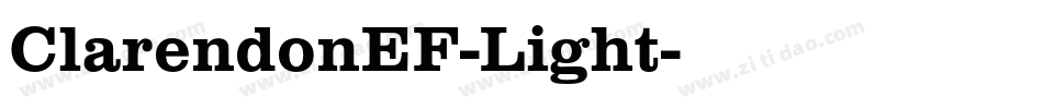 ClarendonEF-Light字体转换