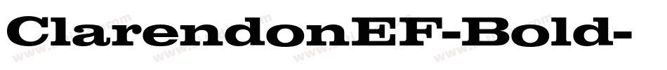 ClarendonEF-Bold字体转换