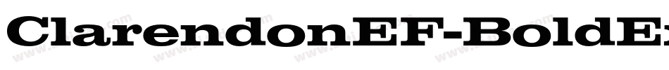 ClarendonEF-BoldExpanded字体转换