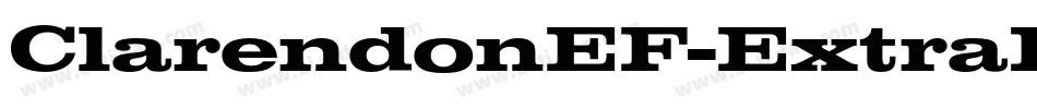 ClarendonEF-ExtraBold字体转换