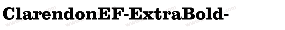 ClarendonEF-ExtraBold字体转换