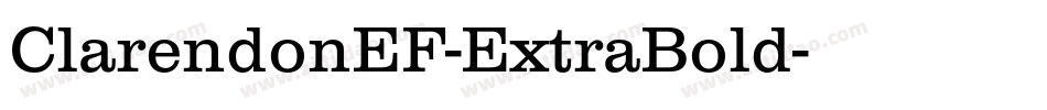 ClarendonEF-ExtraBold字体转换