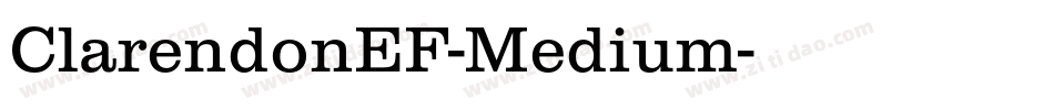 ClarendonEF-Medium字体转换
