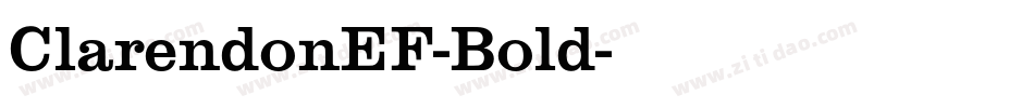ClarendonEF-Bold字体转换
