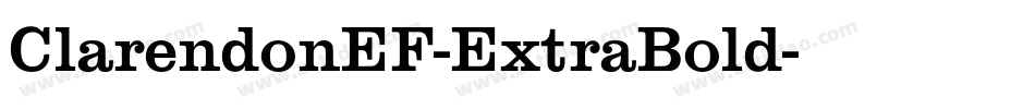 ClarendonEF-ExtraBold字体转换