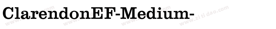 ClarendonEF-Medium字体转换