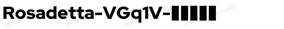 Rosadetta-VGq1V字体转换