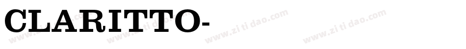 CLARITTO字体转换