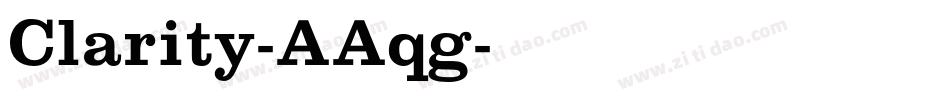 Clarity-AAqg字体转换