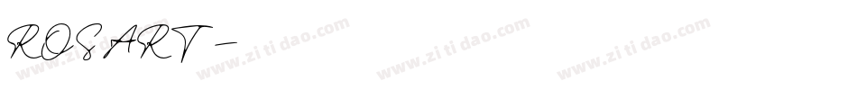 ROSART字体转换