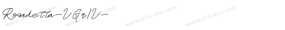 Rosadetta-VGq1V字体转换