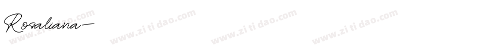 Rosaliana字体转换
