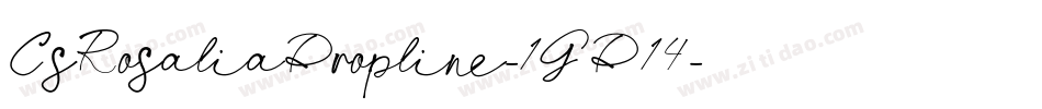 CsRosaliaDropline-1GD14字体转换