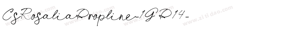 CsRosaliaDropline-1GD14字体转换