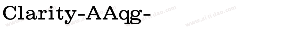 Clarity-AAqg字体转换