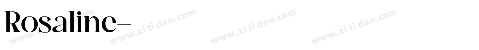 Rosaline字体转换