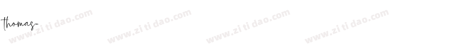 thomas字体转换