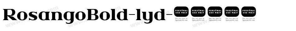 RosangoBold-lyd字体转换