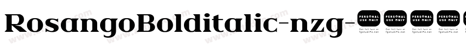 RosangoBolditalic-nzg字体转换