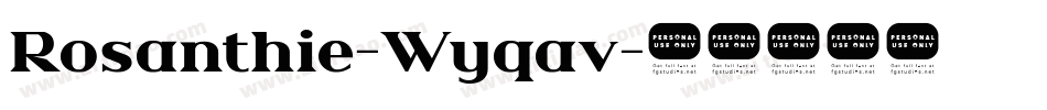 Rosanthie-Wyqav字体转换
