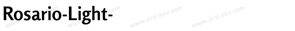 Rosario-Light字体转换