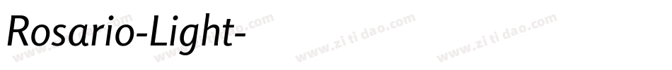 Rosario-Light字体转换