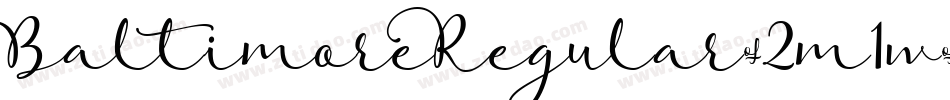 BaltimoreRegular-2m1w字体转换