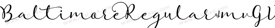 BaltimoreRegular-mvGV字体转换
