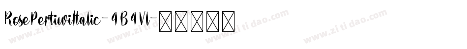 RosePertiwiItalic-4B4Vl字体转换