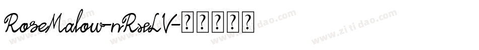 RoseMalow-nRxLV字体转换