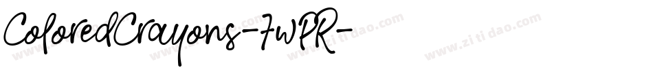 ColoredCrayons-7wPR字体转换