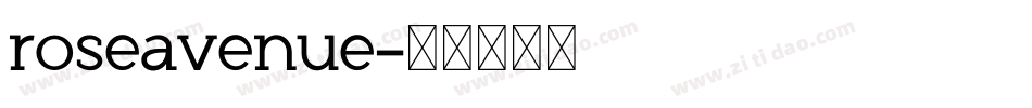 roseavenue字体转换