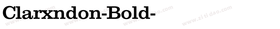Clarxndon-Bold字体转换