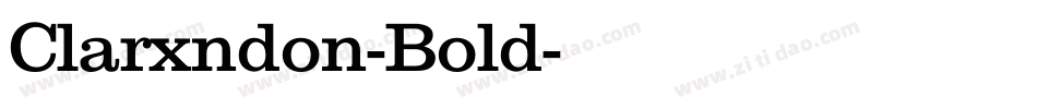 Clarxndon-Bold字体转换