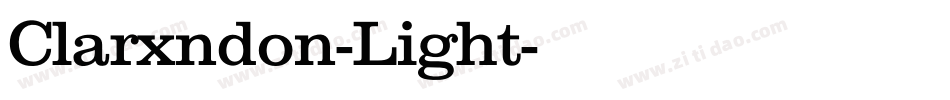 Clarxndon-Light字体转换