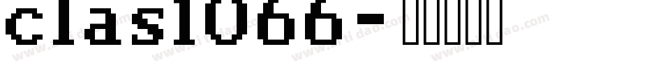 clas1066字体转换