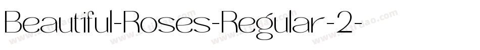 Beautiful-Roses-Regular-2字体转换