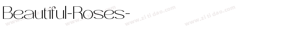 Beautiful-Roses字体转换