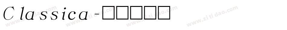 Classica字体转换
