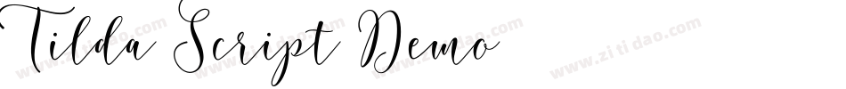 Tilda-Script-Demo字体转换