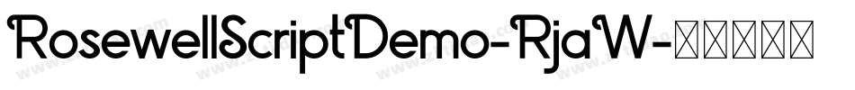 RosewellScriptDemo-RjaW字体转换