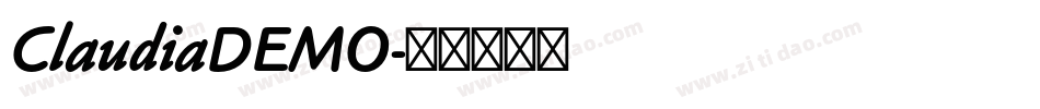 ClaudiaDEMO字体转换