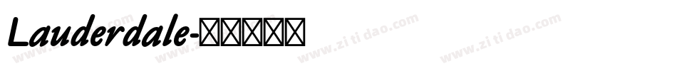 Lauderdale字体转换