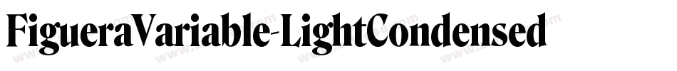 FigueraVariable-LightCondensed字体转换