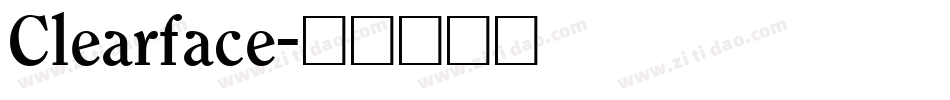 Clearface字体转换